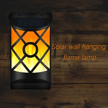 

1PC Solar Flame Light LED Courtyard Outdoor Fence Lighting Wall Lamp Suitable For Courtyard Outdoor Decorative Lights