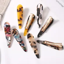 2 шт./компл. новые женские элегантные леопардовые принты ацетат геометрические заколки для волос обруч заколка головной убор модные аксессуары для волос