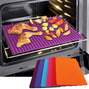 

Silicone Baking Mat BBQ Nonstick Pan Pad Microwave Oven Baking Tray Sheet Reusable Cooking Mats Kitchen Bakeware Gadgets