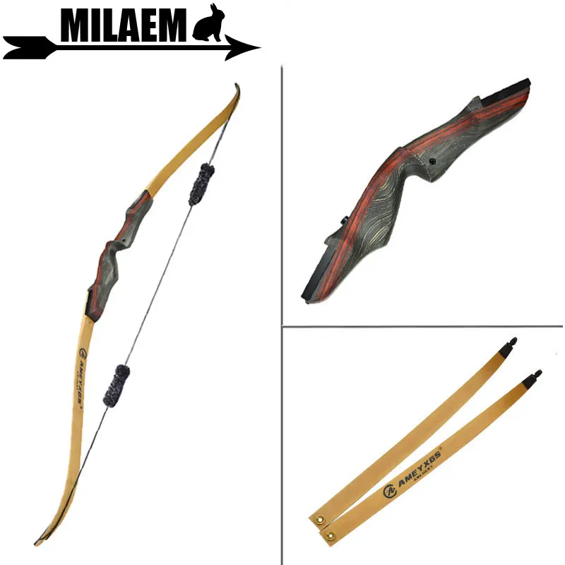 

1Set 62inch Archery Recurve Bow With Stabilizer 25-50lbs Draw Weight Right Hand Longbow Hunting Bow Hunting Shooting Accessories