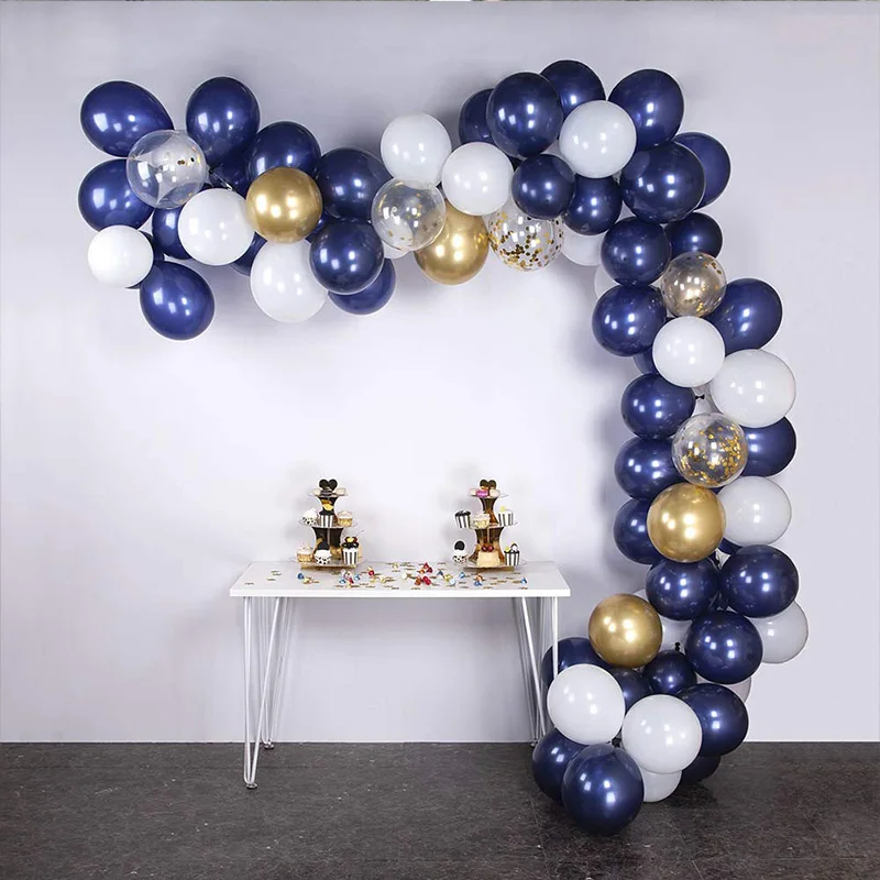 18 inch Champagne Colored Balloons with Gold /& Silver Confetti for Weddings 10 Pack Confetti Balloons Engagement Party