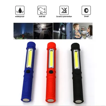 

Work Light Flashlight Torch Hiking Travel Super Bright Warning Lamp Outdoor Camping Lights Portable COB LED Auto Repair Light
