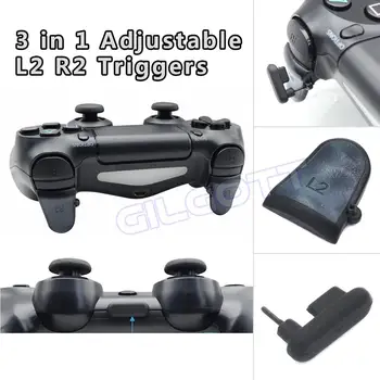 

Anti Slip 3 in 1 Adjustable L2 R2 Trigger Extended Buttons Kit for PS4 Controller for PS4 Extension Button for PS4 Gamepad