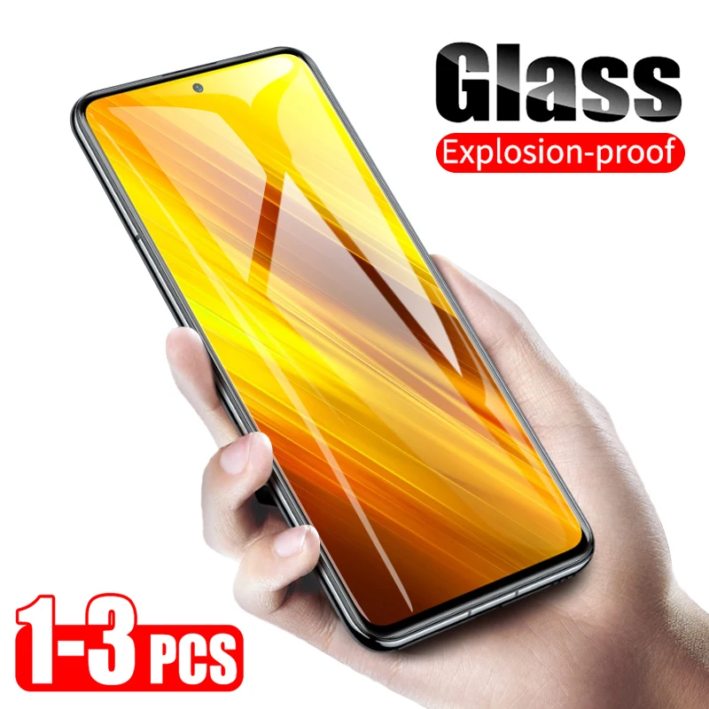 Закаленное стекло для Xiaomi Redmi Note 9 Pro S 8 8A 5 Plus 4X 9A 9C Poco F1 F2 X2 X3 NFC K30 3 шт. | Мобильные