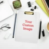 New Custom Pattern Series Writing Board Clip Kids Stationery A4 Paper Acrylic Pad Splint Transparent Clipboard School Supplies 6