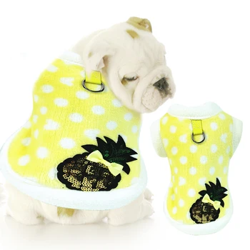 

Cute Winter Warm Harness Vest Pet Dog Clothes for Small Dogs Clothing French Bulldog Pug Costume Yorkshire Apparle XS-XXL