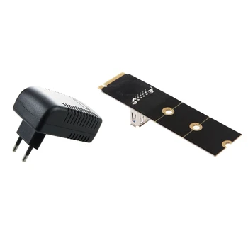 

1Pcs Eu12V1a Poe Ethernet Network Adapter Connector Injector Lan 10/100Mbps & 1Pcs M.2 Ngff To Usb3.0 Pci-E Riser Card M2 Slot E