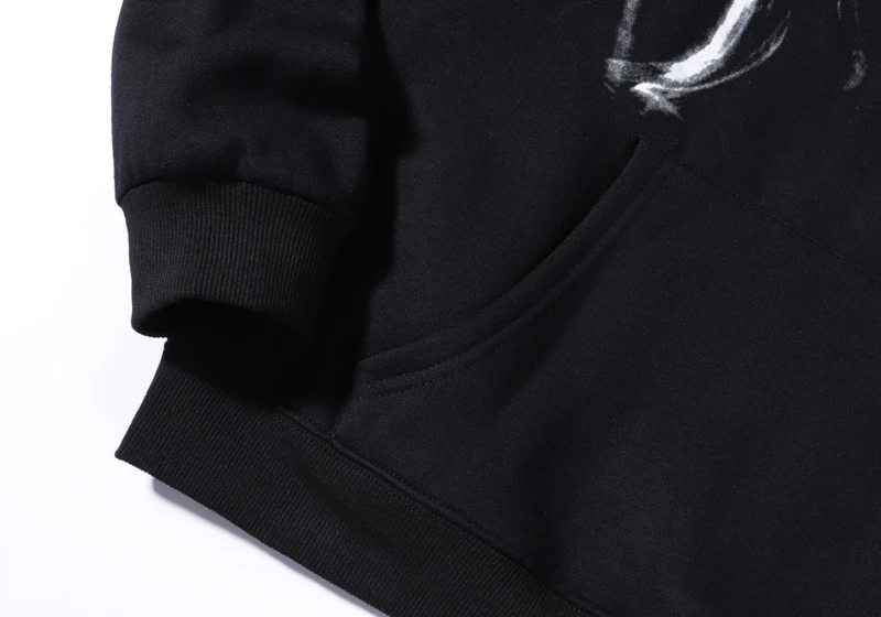 Hip Hop XXXtentacion Revenge Hoodies Bone Skull Smoke Print Sweatshirts Men Women Harajuku Streetwear Fleece Autumn Pullover