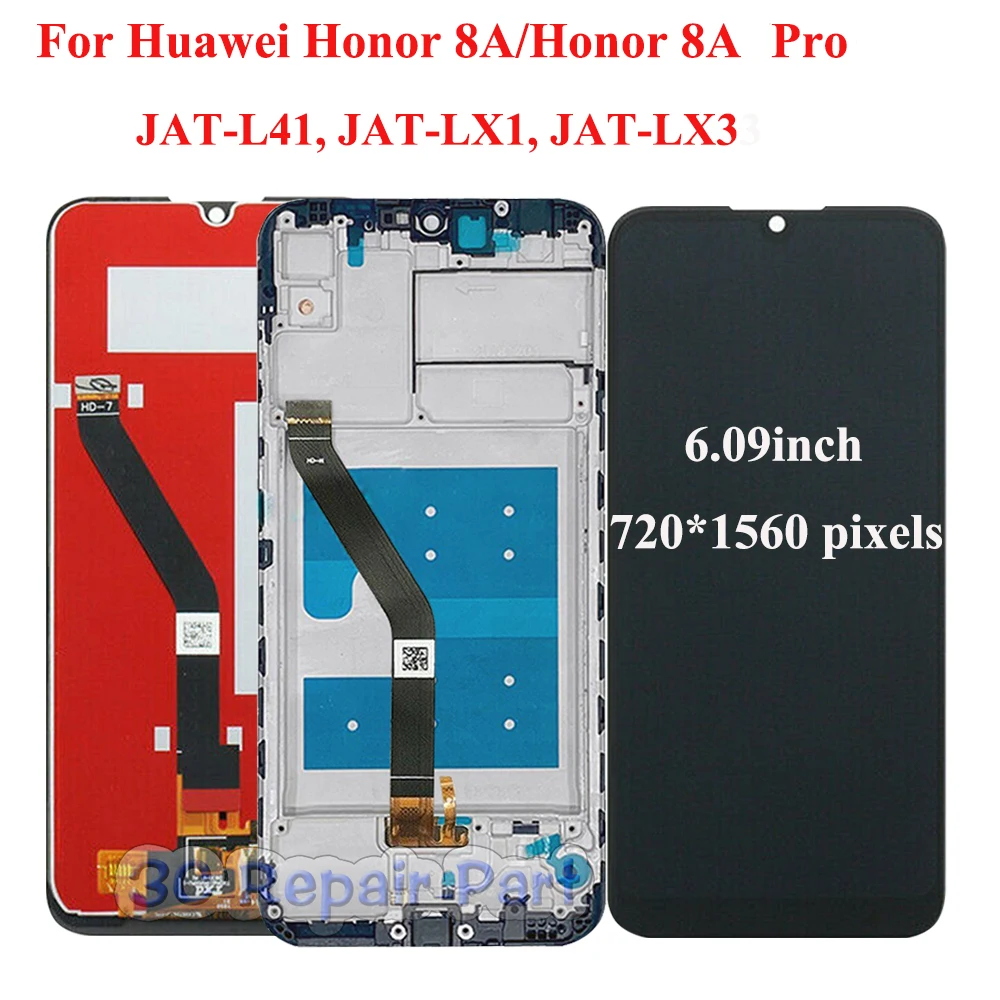 ЖК дисплей для Huawei Honor 8A Pro Honor 8A с сенсорным экраном 6,09 дюйма, черный ЖК экран в сборе с дигитайзером и рамкой для HTC L29, LX3, LX1|Экраны для мобильных телефонов| | АлиЭкспресс