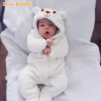 

2020 New born Cute bear Newborn Baby onesie costume Boy Girl Clothes Long Sleeve Hoddies Baby Romper Autumn Winter Wear 0-18M