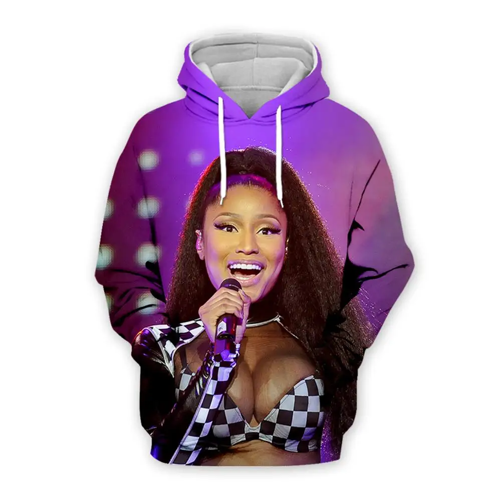 

PLstar Cosmos Popular Rapper Singer Art Nicki Minaj HipHop Streetwear Sweatshirt Tracksuit 3Dprint Men/Women Hoodies Pullover D3