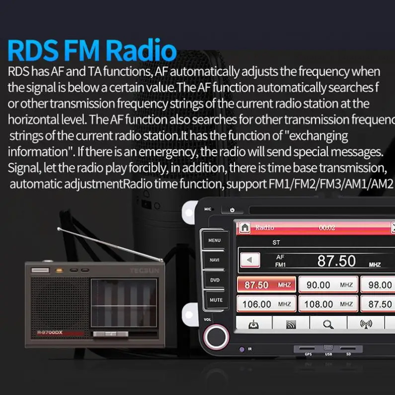 2 DIN 7 дюймов HD емкостный сенсорный экран Bluetooth автомобильный DVD MP5 gps Navi плеер с RDS+ камера подходит для Volkswagen VW Skoda