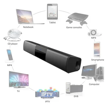 

Party Music Surround Wireless Home Column Stereo Modern Subwoofer Sound Bar Audio Compact Retro Bluetooth Speakers