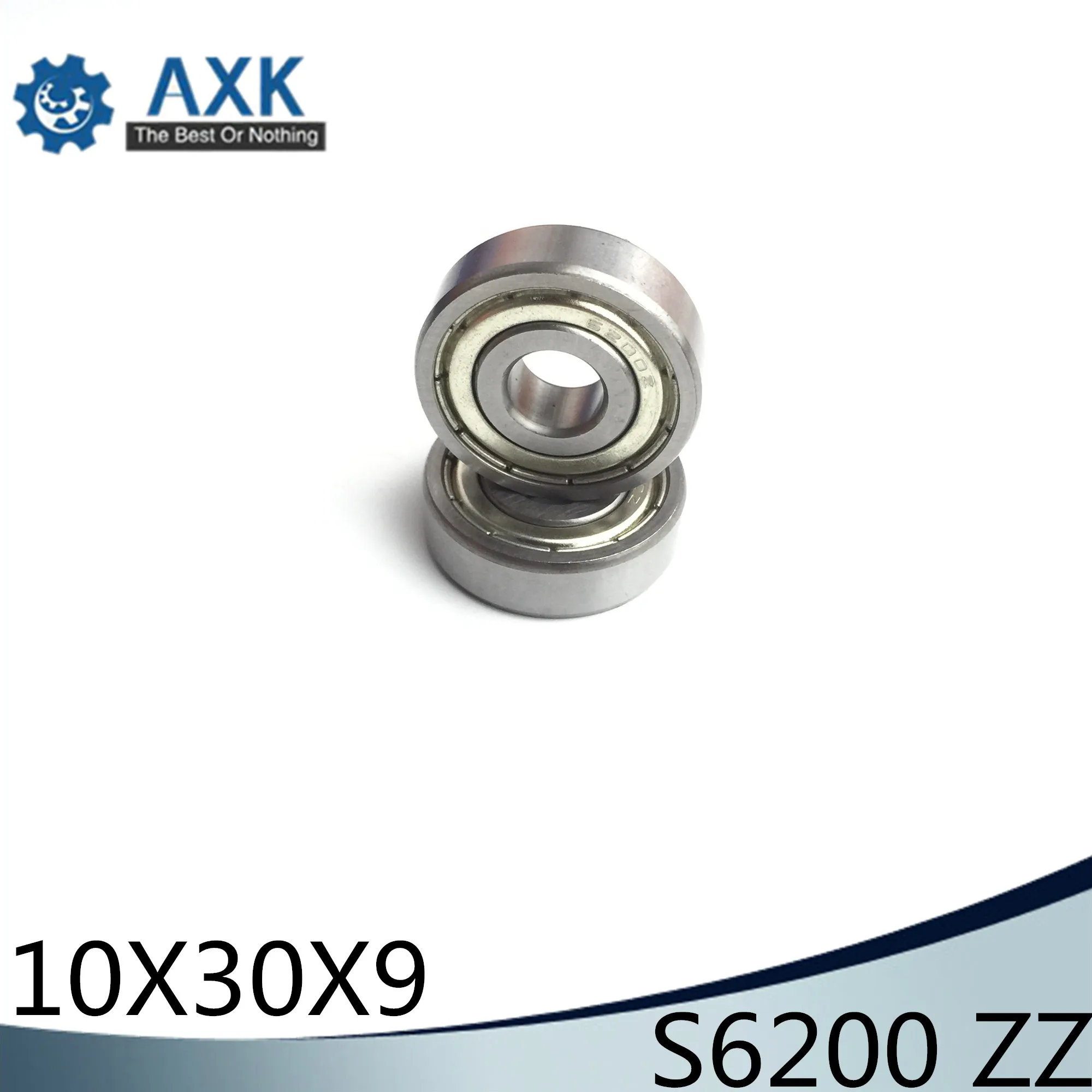 S6200ZZ Bearing 10*30*9 mm ( 10PCS ) ABEC-1 S6200 Z ZZ S 6200 440C Stainless Steel S6200Z Ball Bearings