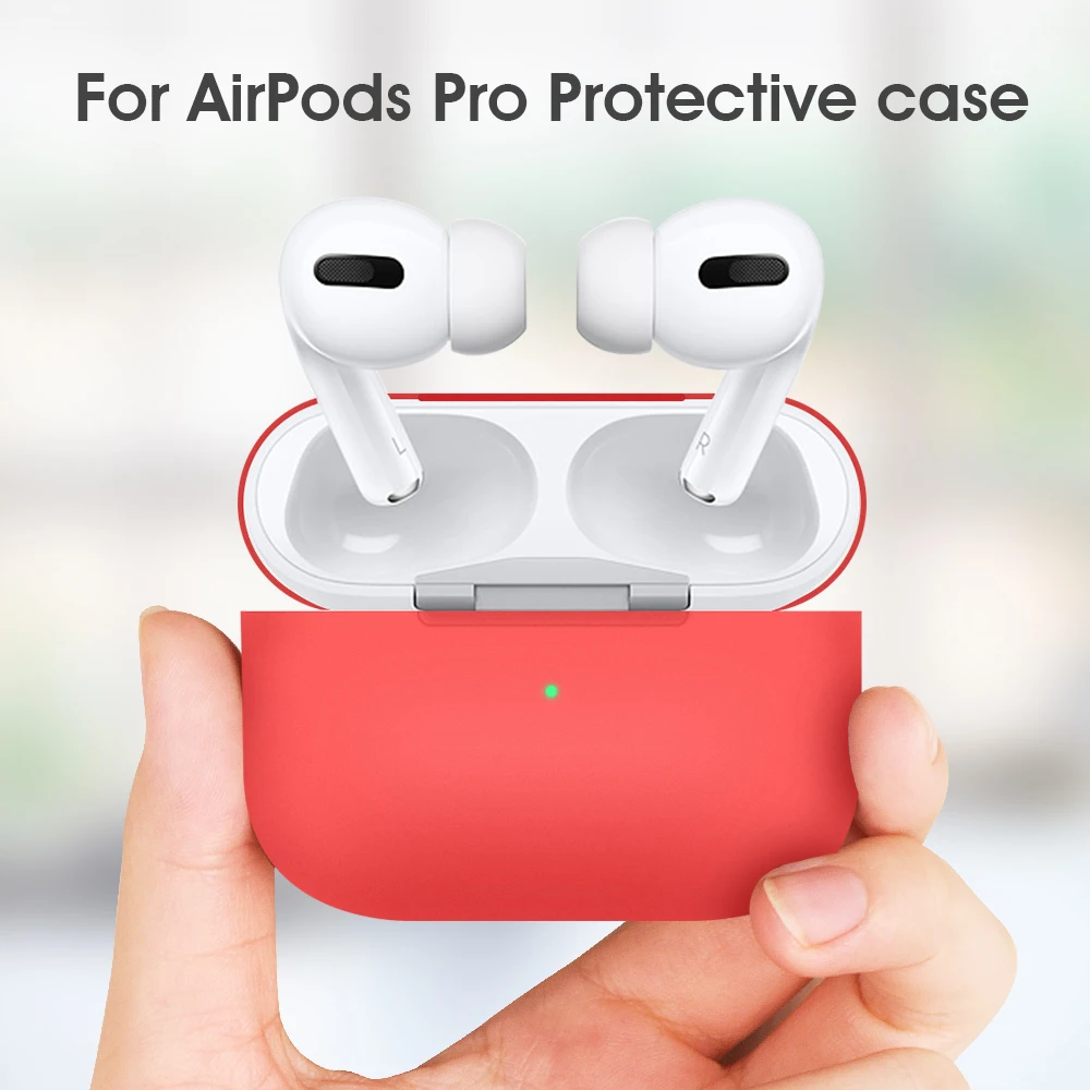 Цветной матовый мягкий чехол для Airpods Pro Чехол для Apple Airpods Pro Чехол для наушников для Airpod Pro 3 защитный чехол Аксессуары