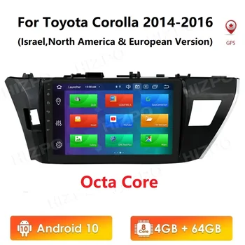 

4G+64G 10.1" 2Din Android10 Car Radio Multimedia Video Audio Player For Toyota Corolla 2014 15 16 Car Auto Stereo Navigation GPS