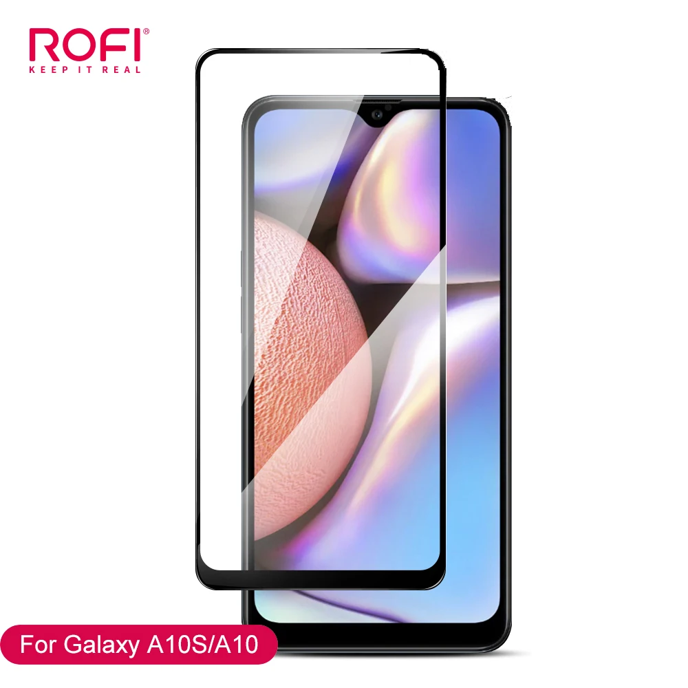 Защитное стекло ROFI для Samsung A10 A10S тонкое полноэкранное защитное 9H из закаленного