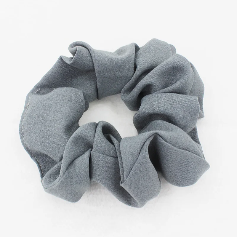 LOVINGSHA свет Цвет Для женщин волос Accesorios дамы волосы галстук Scrunchie Мода девушка Хвостик Волос Держатель каната CHD008 - Цвет: Темно-серый