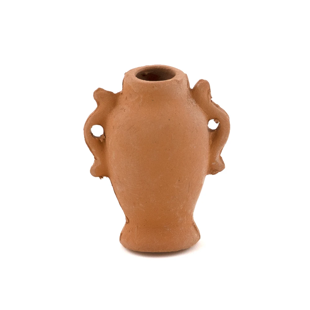 

1 шт. 1/12 кукольный домик Миниатюрные аксессуары мини керамический цветочный горшок имитация мебели Терракотовая Ваза для украшения кукольного дома