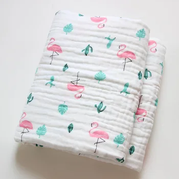 

1PC Muslin Swaddle Baby Blankets Swaddling 100% Cotton Swaddle Wrap for Newborn Babies 6 Layer Bath Towel Blanket Baby Bedding
