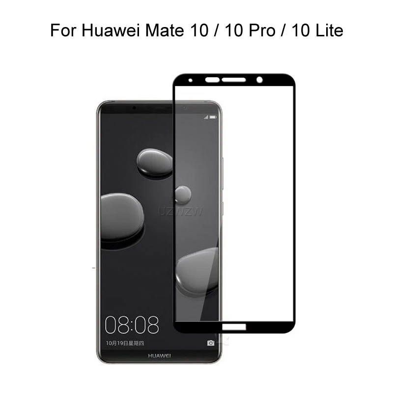 Закаленное стекло для Huawei Mate 10 Pro / Lite полное покрытие 2.5D защита экрана закаленное