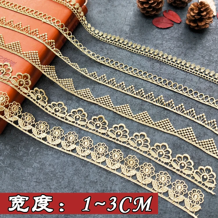 

Water Soluble Lace Gold Lace Dress Lace Accessories Decorative Skirt Skirt Lace Hem Cloth