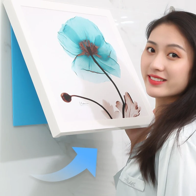 

Shower Clothes Storage Cabinet Foldable Shelf Mural Punch-free Organizer Bathroom Decor LE66