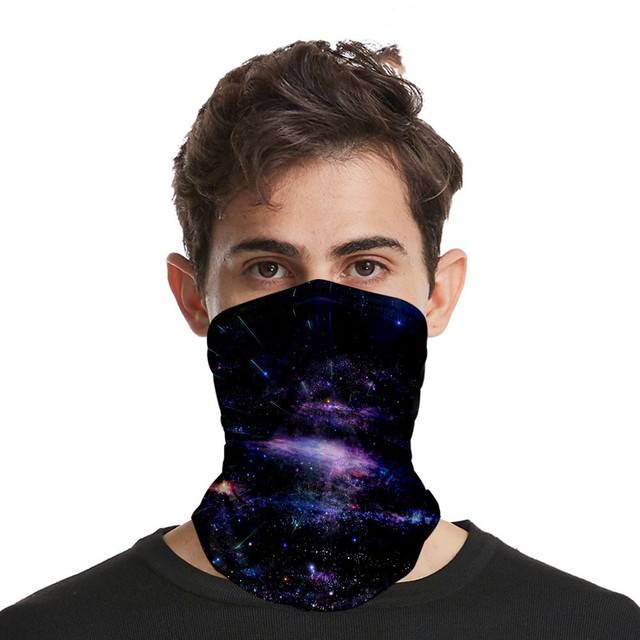 stars color seamless headscarves for men and women with ice silk sunscreen bib mask multi-functional sports magic headscarve