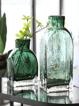 

Nordic Home Decoration Creative Thickened Glass Vase Plant Flower Bottle Simple Flower Vase Decor ornaments