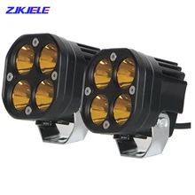 

3 Inch LED Work Light Bar 12V 24V For Car Yellow Fog Lamp 2x2Off Road Motorcycle Tractors Driving Lights White Square Spotlight