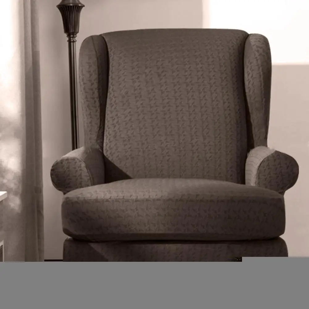 2 шт. наклонные руки King Back эластичные чехлы на кресла кресло Wingback крыло диван задний Чехол для стула тянущийся протектор SlipCover протекто