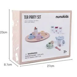 Thé de l'après midi Imitation gâteau en bois pour enfants, jouets de cuisine éducatifs pour bébés 