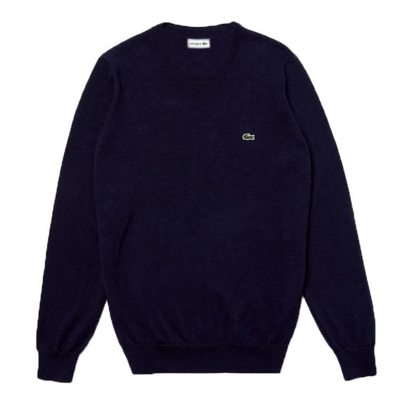 

Lacoste Solid Sweatshirts 2019 Autumn Fashion Men's Casual Brand Basic Sweatshirt Long Sleeve Black Gray Blue