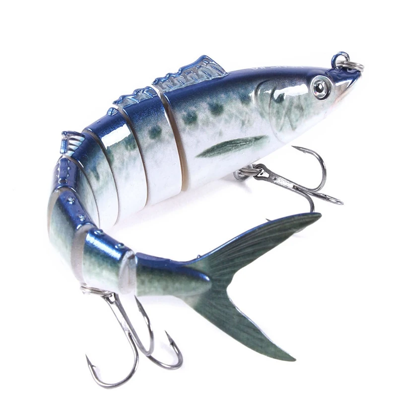 

Artificial False Fish Shape Lifelike Multi Joint Lures Fishing Accessories With 2 Treble Fishhooks Outdoor Fishing Tools Bait