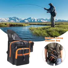 Наружная многофункциональная диагональная Рыболовная Сумка через плечо, многофункциональная сумка для хранения рыболовных снастей