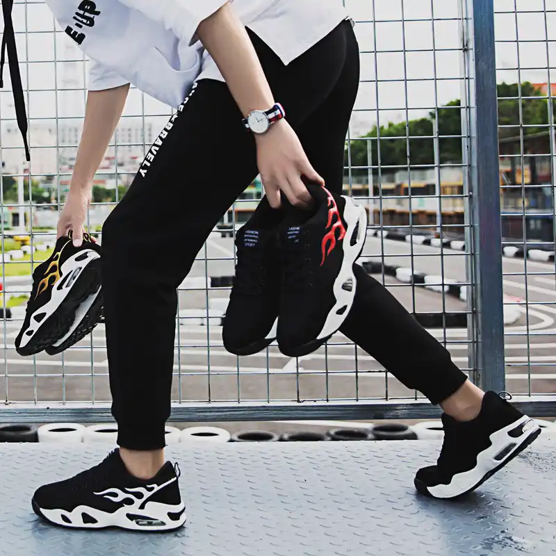 nike air barrage mid on feet