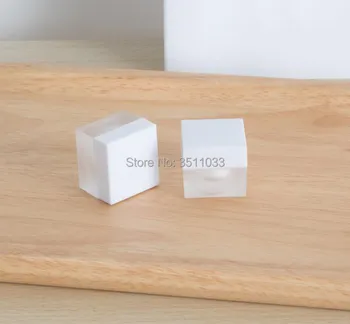 

5g Frosting Square Shape Cream Jar Cosmetic Container Case, Frosting Plastic Bottle Display Container Eye shadow Powder Compact