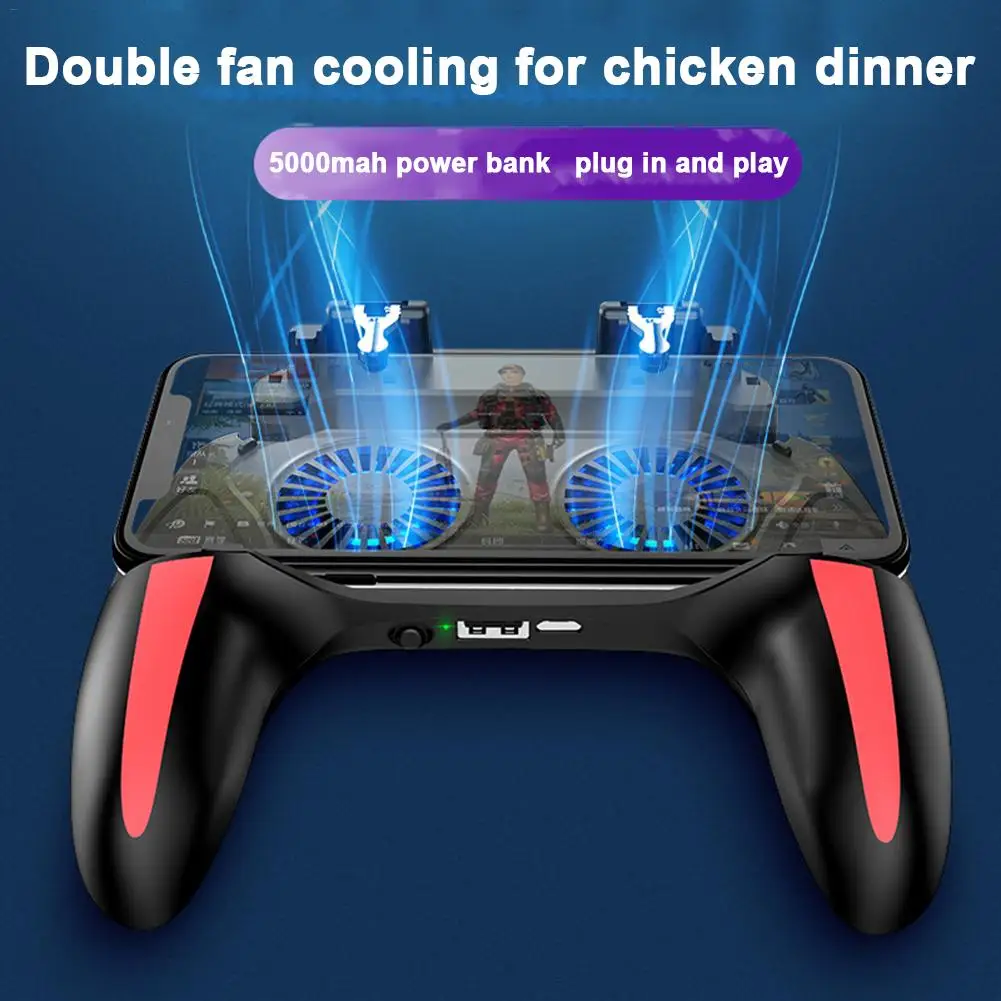  Gamepad Game Handle Holder With Cooling Fan Support Charging Gaming Controller Phone Holder For PUB