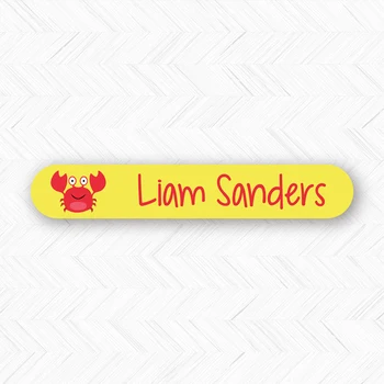 

#47BGJ-Free postage- Long strip name tag sticker custom sticker waterproof children school stationery kettle pencil sticker
