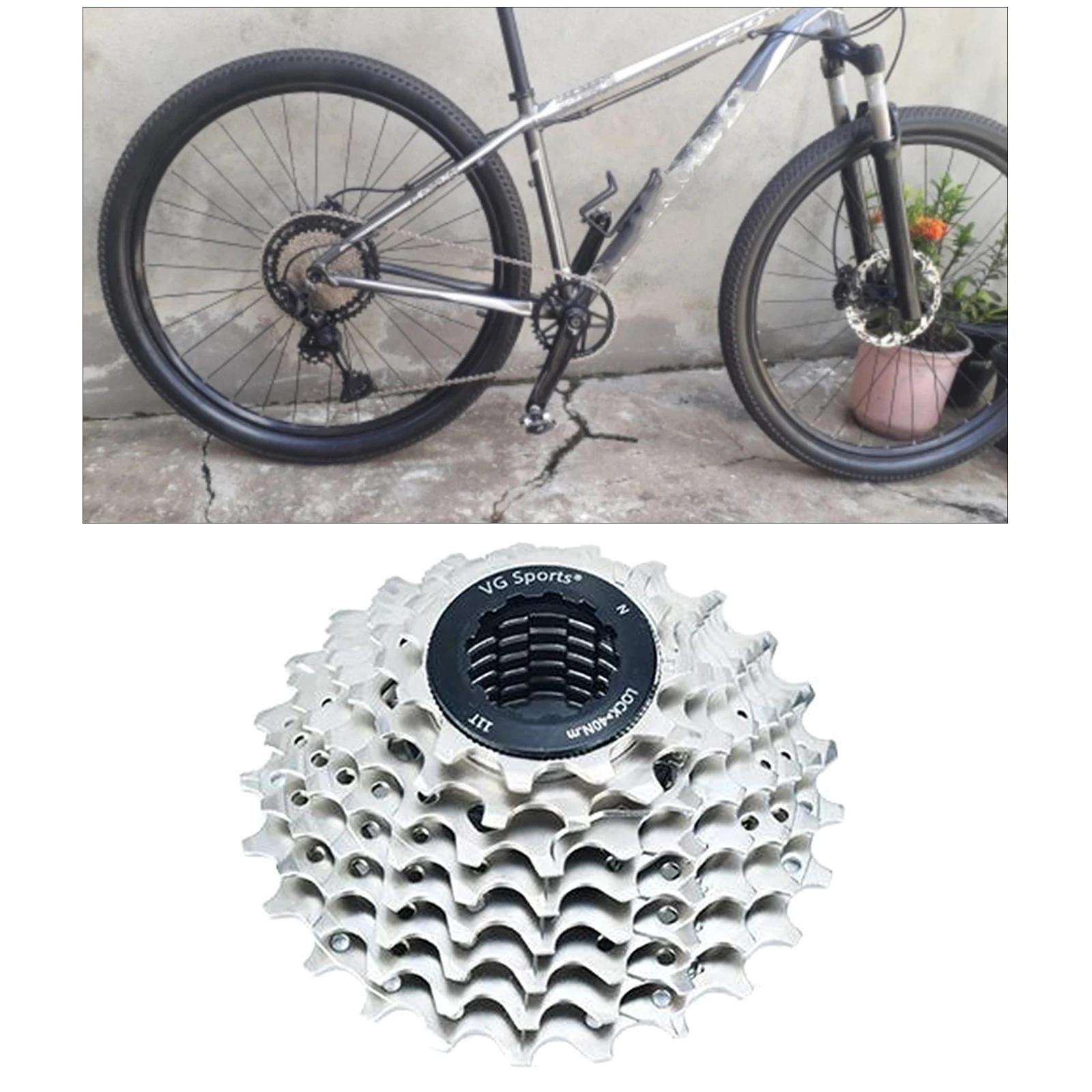 Bike Freewheel 8 9 10 Speeds 11-25T/46T Teeth Steel Solid Flywheel Sprocket Replacement Mountain Road Bicycle Cog Fix Component