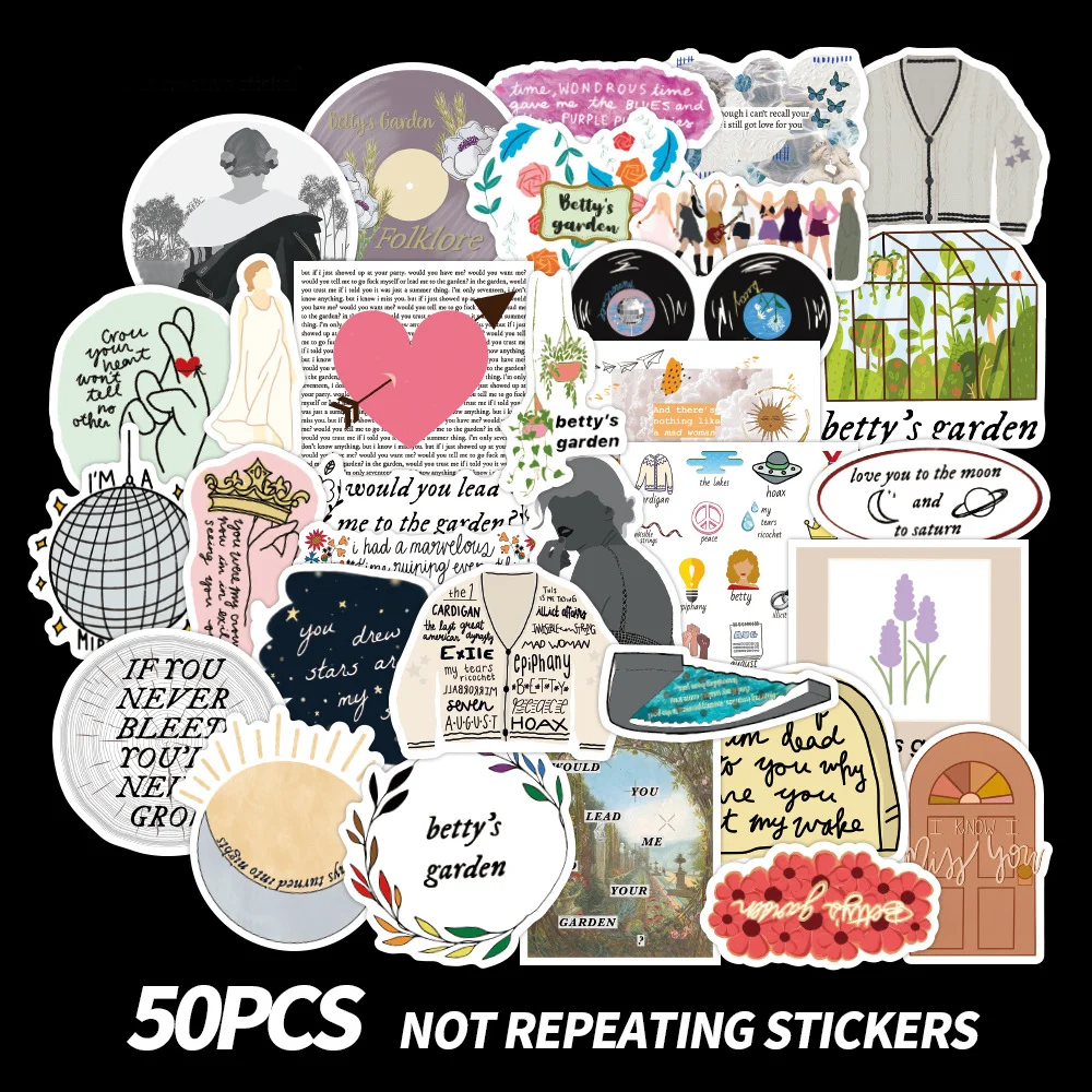 

50pcs Folklore American TV Series Scrapbook Stickers Helmet Sticker Sticker Motorcycle Siutcase Notebook Adesivi DIY Sticker