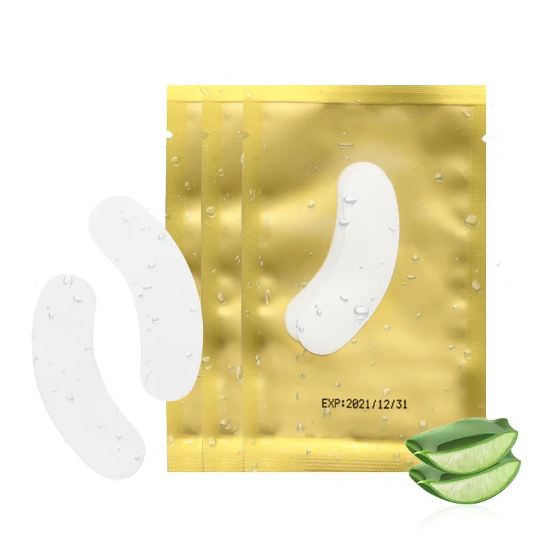50 Pair Mini Eyelash Pad Gel Patch Grafting Eyelashes Under Eye Patches for Eyelash Extension Paper Sticker Wraps Makeup Tools