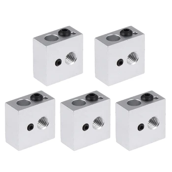 

5PCS Heating Block Hot End Aluminum Alloy Prime Parts Heater Block Heating Block Compatible with MK8
