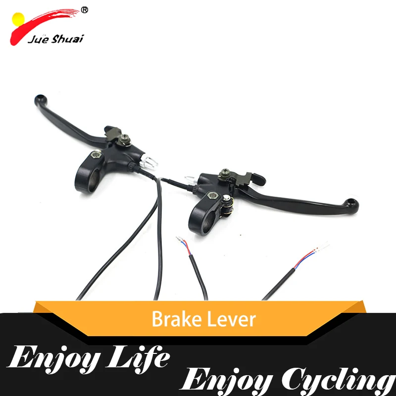 

212.5cm Wire Length 2.3cm Diameter Brake Lever For Electric Bicycle Black Color 320g Weight Light Rubber Plastic Alloy Accessory