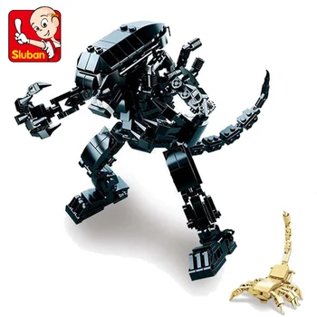 

SLUBAN 0720 Star Wars Alien Predator Jungle Hunter Action Building Blocks Brick Compatible something Toys For Children