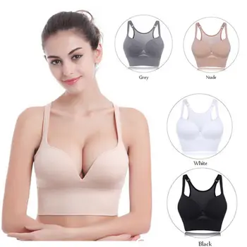 

Summer Women Soft Yoga Bras Underwear Breathable Sports Fitness Running Gym Active Stretch Workout X-back Top