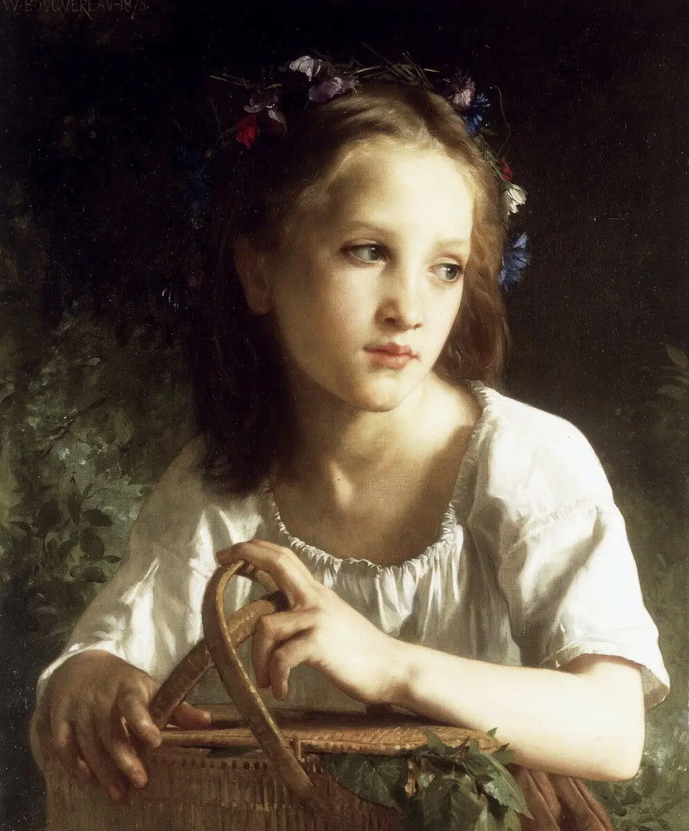 Картина маслом William Adolphe Bouguereau без названия на холсте художественные принты