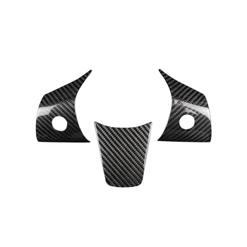 

Steering Wheel Sticker Black Wear Resistant Anti Scratch Easy Install Dustproof Carbon Fiber Car Interior For Tesla Model 3