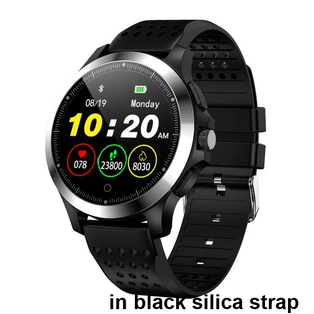 black1 W8 Смарт-часы ЭКГ+ PPG монитор сердечного ритма фитнес-трекер наручные часы IP67 водонепроницаемый смарт-браслет мужские умные часы кожаные часы - Цвет: black1
