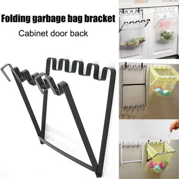 

Garbage Waste Bag Holder Metal Iron Bracket Stand Rack Kitchen Trash Storage Hanger Kitchen Trash Rack Hanger Kitchen Accessorie